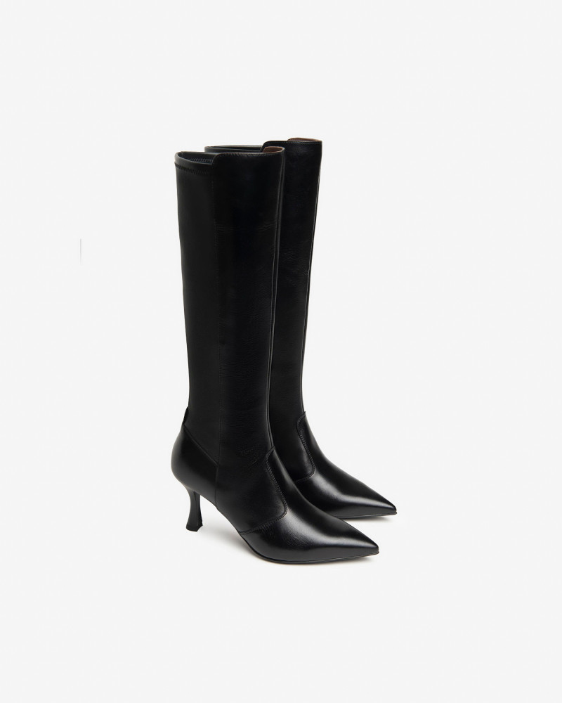 Nero Giardini stivali elengate donna in pelle nero I410835DE100