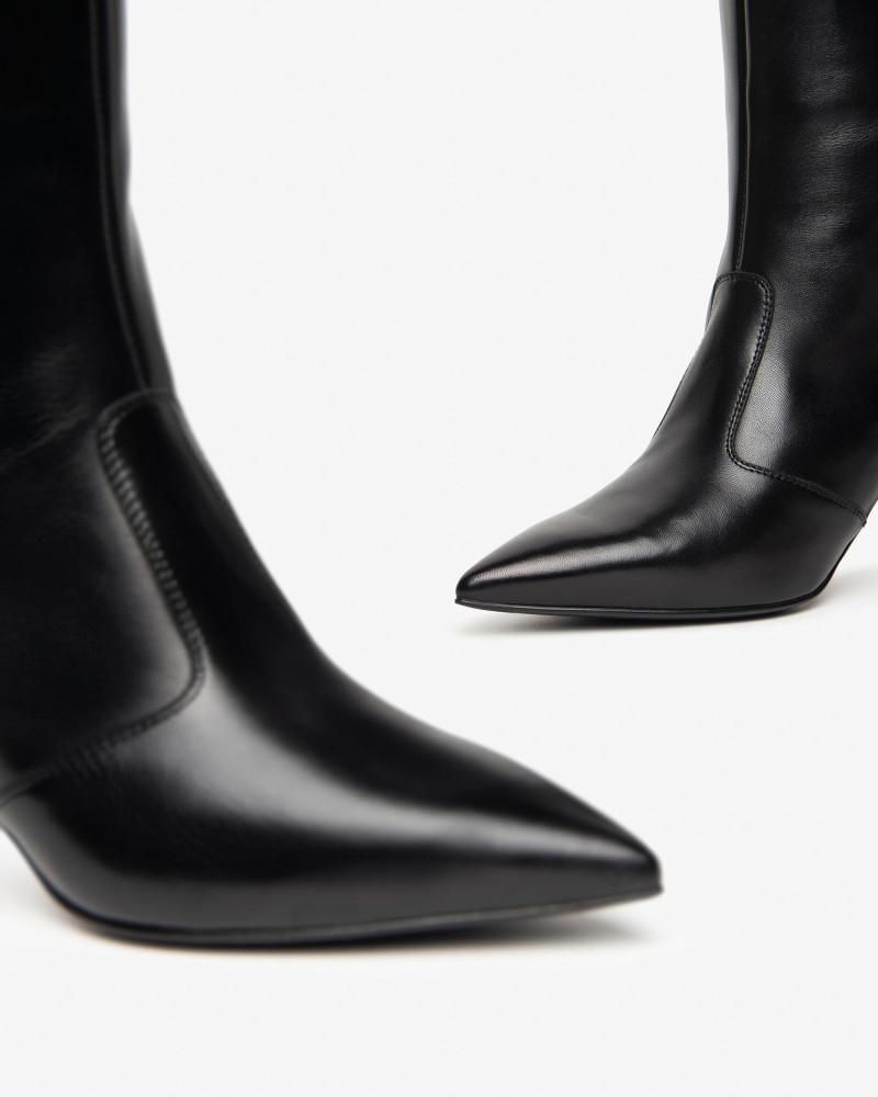 Nero Giardini stivali elengate donna in pelle nero I410835DE100