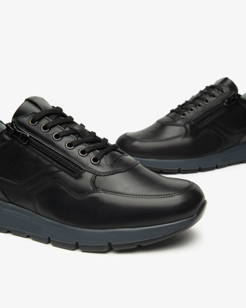 Nero Giardini sneakers uomo in pelle nero I500870U100