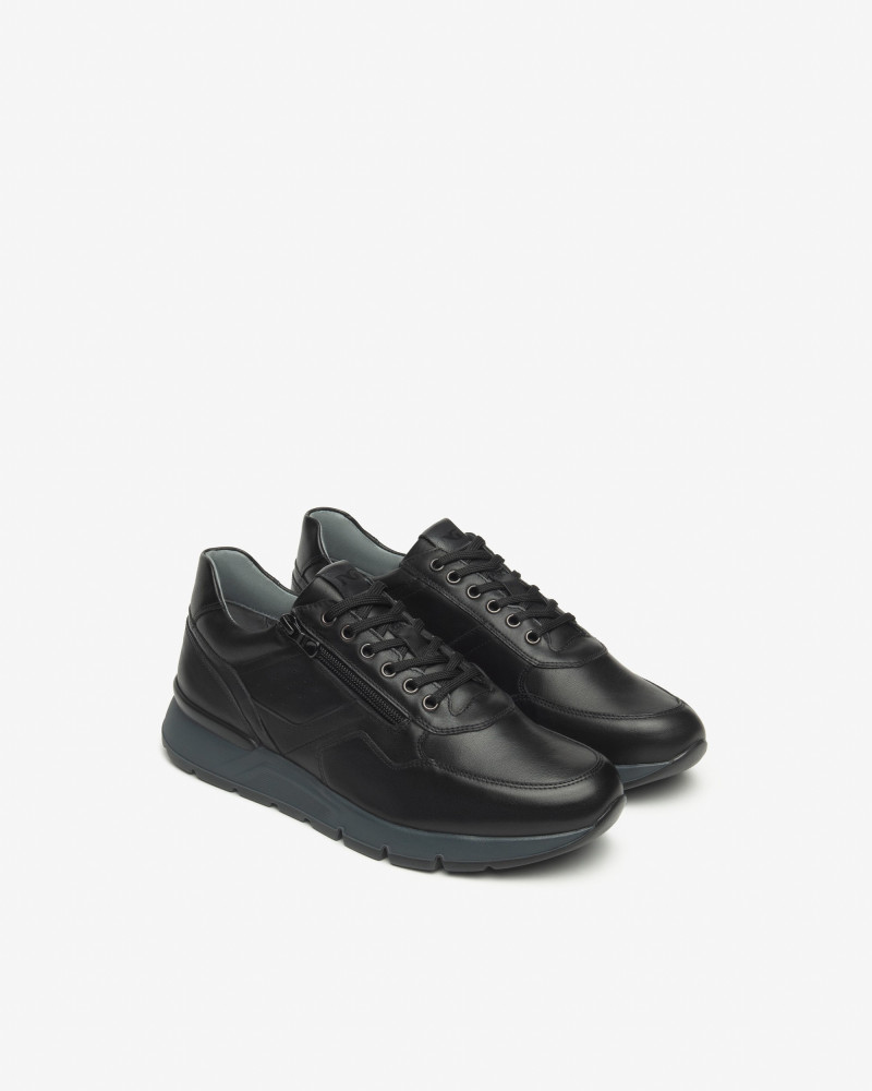 Nero Giardini sneakers uomo in pelle nero I500870U100