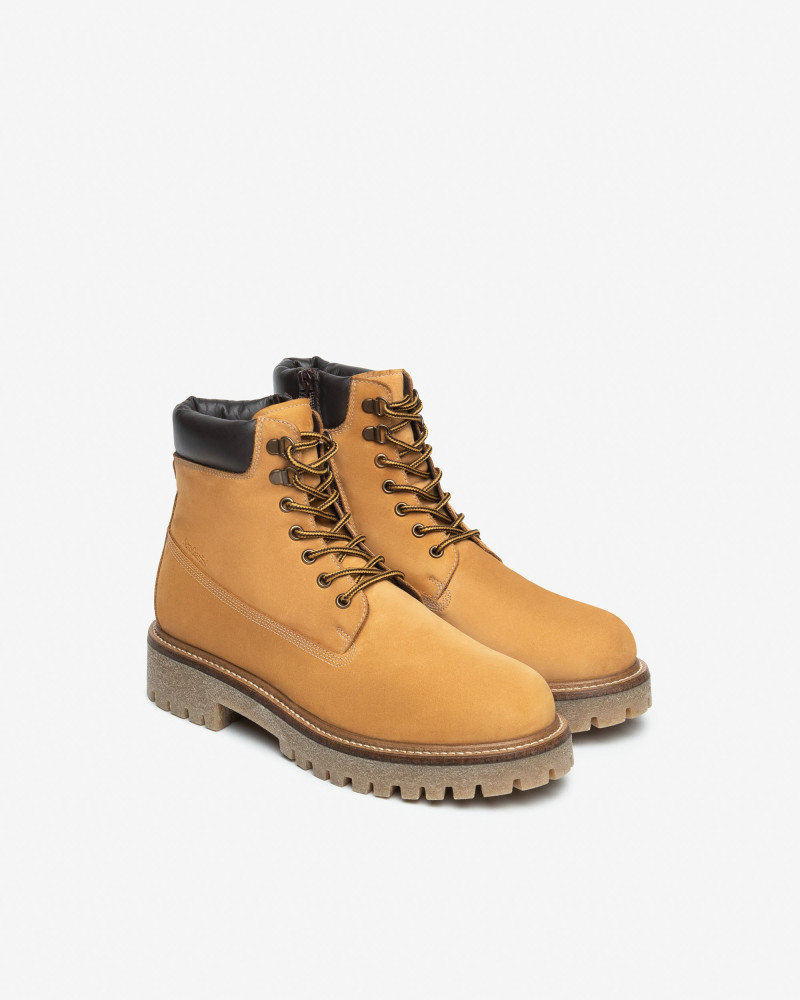 Nero Giardini anfibi uomo in nabuk col. grano I501030U612