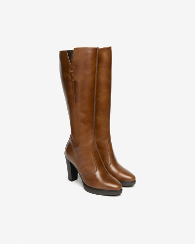 Nero Giardini stivali donna in pelle col. cuoio I514611D400