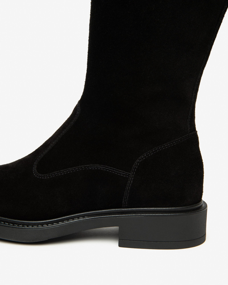 Nero Giardini stivali donna in pelle scamosciata nero I514715D100