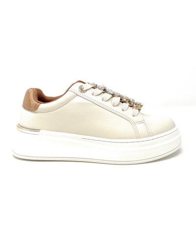 Alviero Martini sneakers Off white con accessorio gioiello N 2270 0289