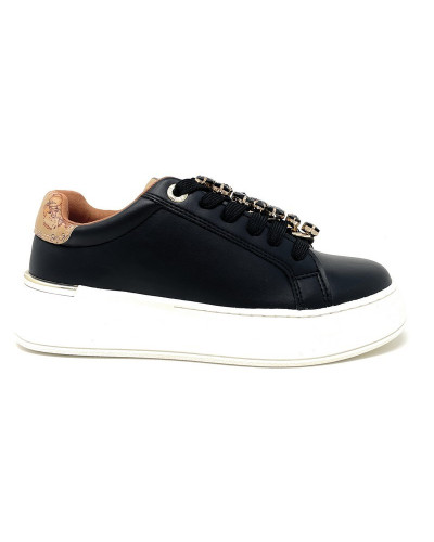 Alviero Martini sneakers black geo con accessorio gioiello N 2270 0289