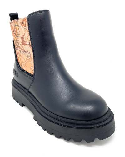 Alviero Martini tronchetti nero con elastico geo N 2320 0289