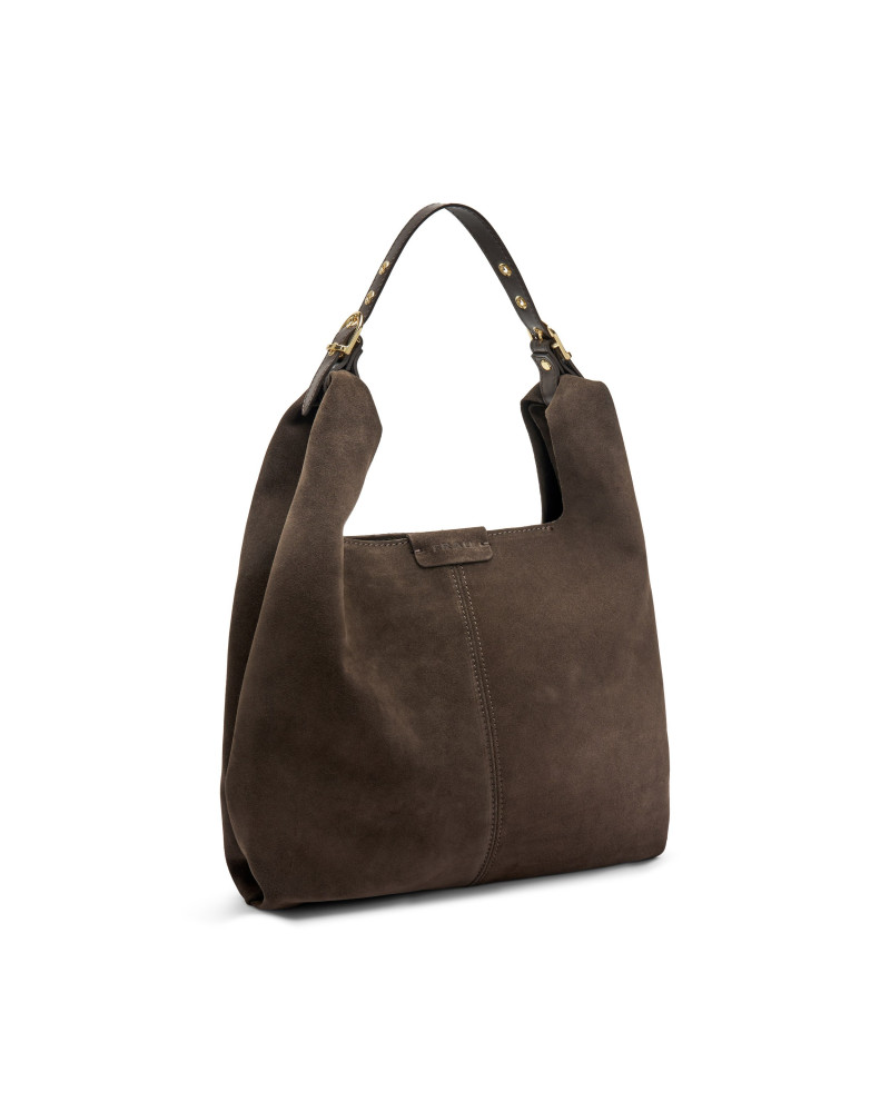 Frau Shopper in morbido suede t.moro B831