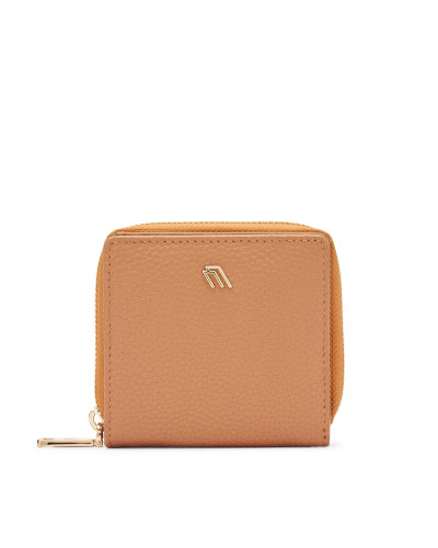 Frau portafoglio mini in pelle bottalata cuoio PD22