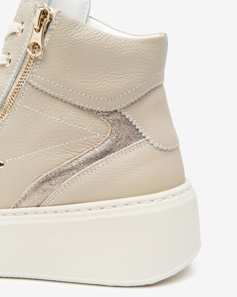 Nero Giardini sneakers donna in pelle beige I514213D412