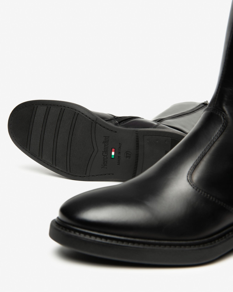 Nero Giardini stivali donna in pelle nero I514710D100