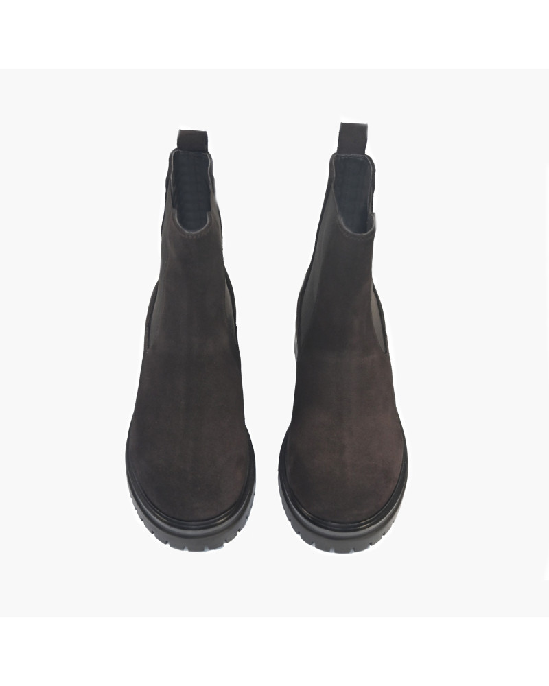 Emanuelle Vee beatles donna Indira scamosciato dark brown 808-13