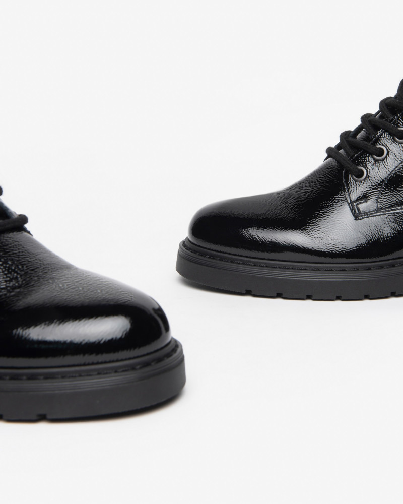 Nero Giardini anfibi donna in naplak nero I309180D100