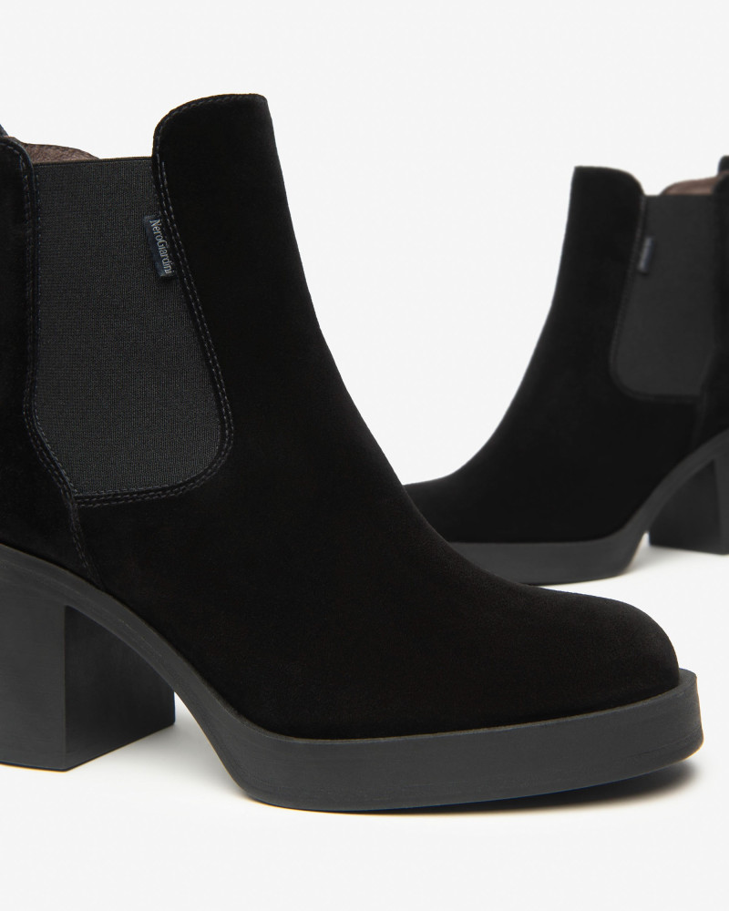 Nero Giardini stivaletti chelsea donna in suede nero I513890D100