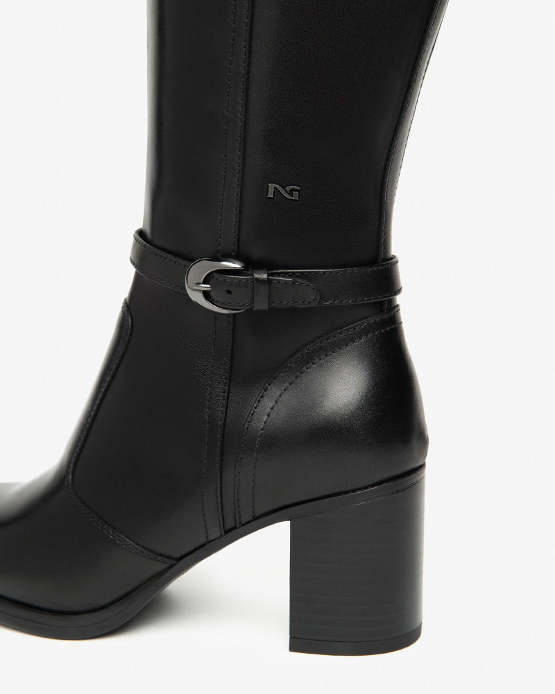 Nero Giardini stivali donna in pelle nero I514650D100