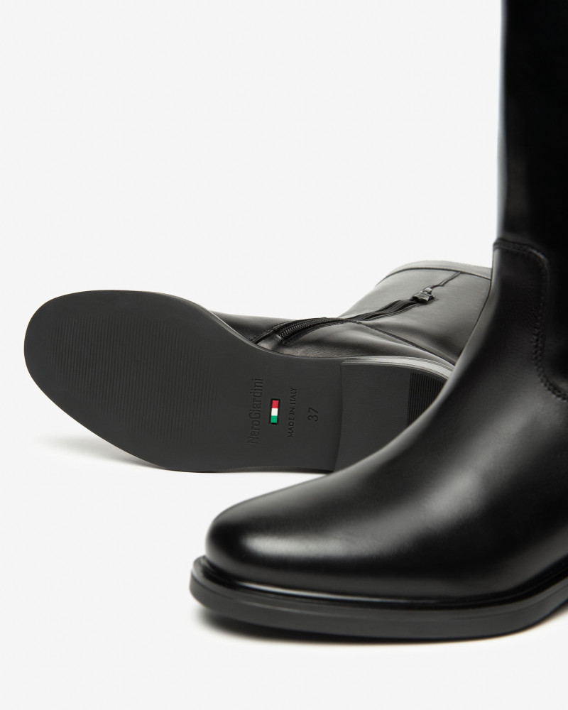 Nero Giardini stivali donna in pelle nero I514700D100