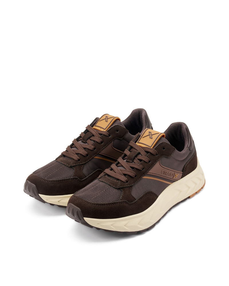Frau sneakers uomo cross hybrid chocolat X011