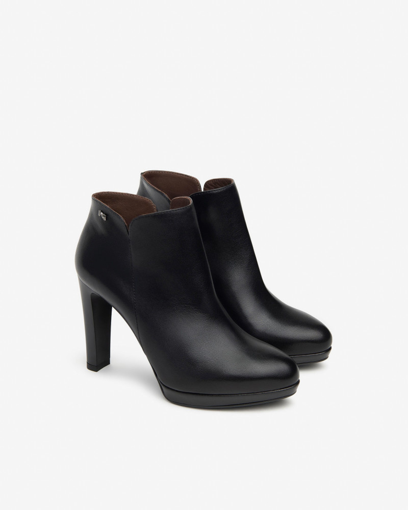 Nero Giardini tronchetti donna in pelle nero I410980D100