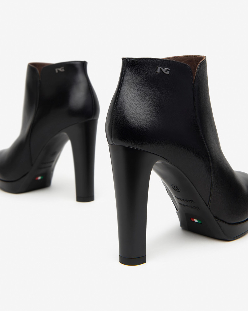 Nero Giardini tronchetti donna in pelle nero I410980D100