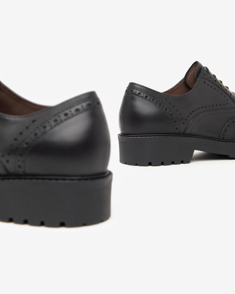 Nero Giardini stringate donna in pelle nero I411450D100