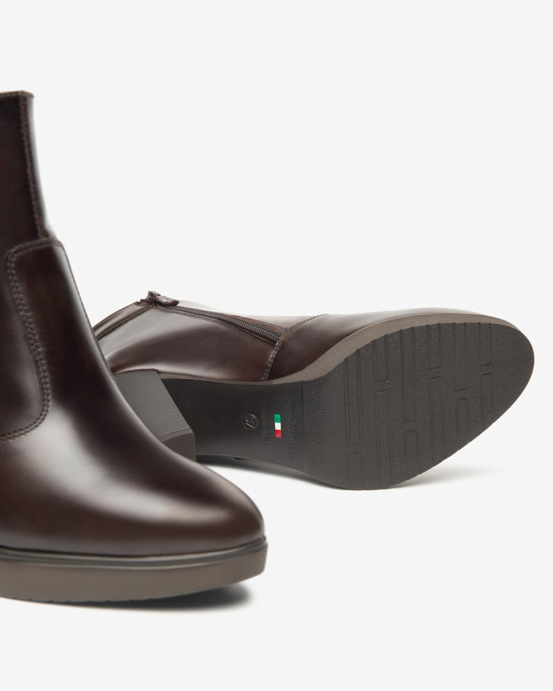 Nero Giardini tronchetti donna in pelle col. t.moro I513811D300