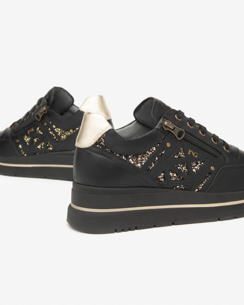Nero Giardini sneakers donna in pelle nero I514100D100