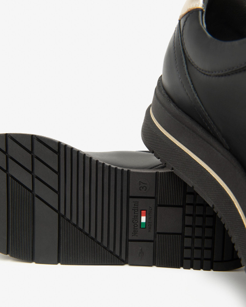 Nero Giardini sneakers donna in pelle nero I514100D100