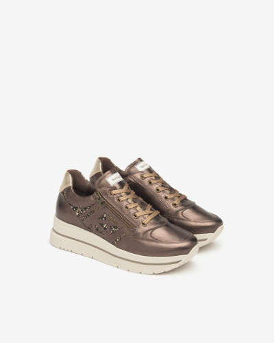 Nero Giardini sneakers donna in pelle t.moro I514101D300