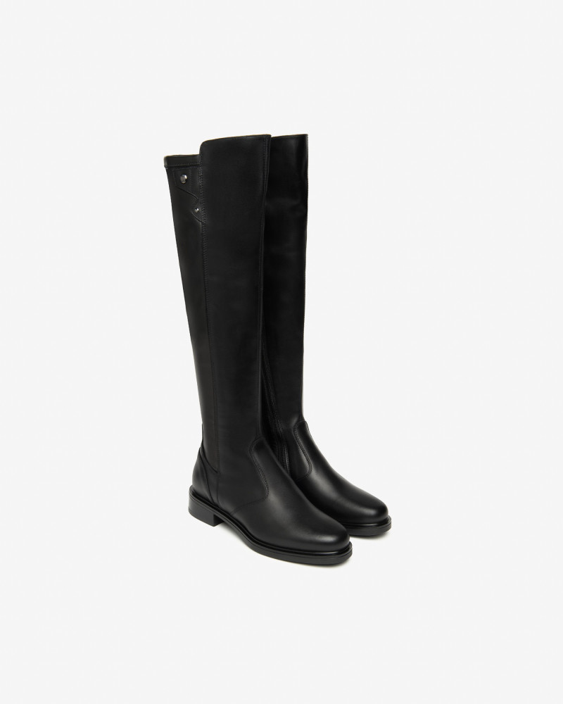 Nero Giardini stivale donna alto in pelle nero I514705D100