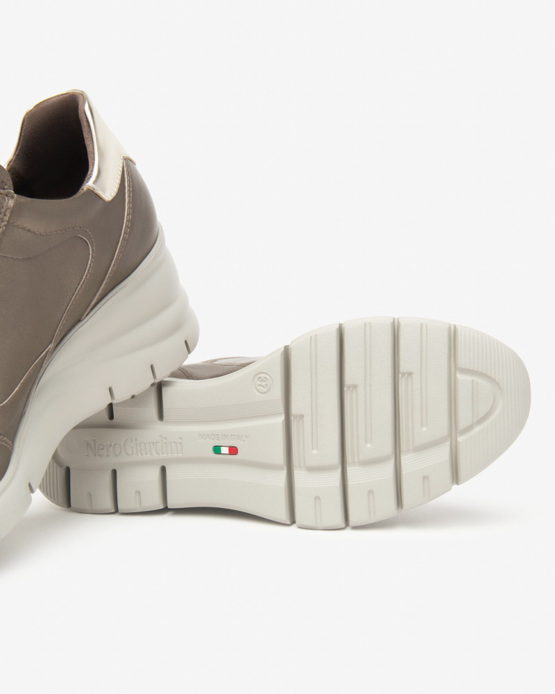 Nero Giardini sneakers donna laminata brown I514121D322
