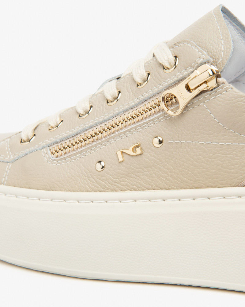 Nero Giardini sneakers donna in pelle beige I514212D412