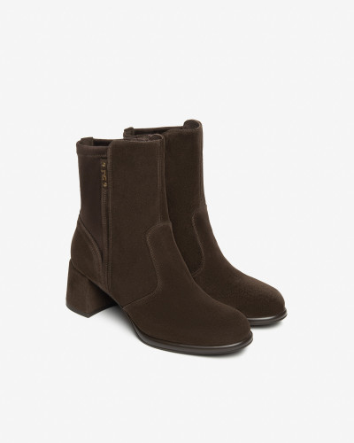 Nero Giardini tronchetti donna in suede t.moro I514311D300