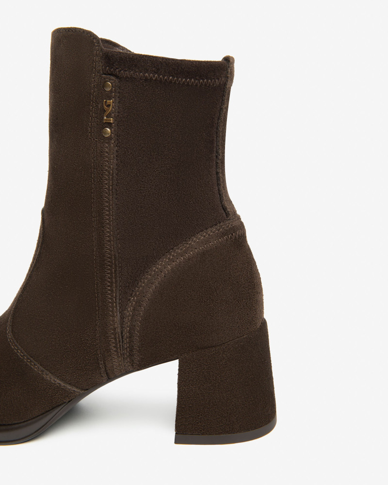 Nero Giardini tronchetti donna in suede t.moro I514311D300