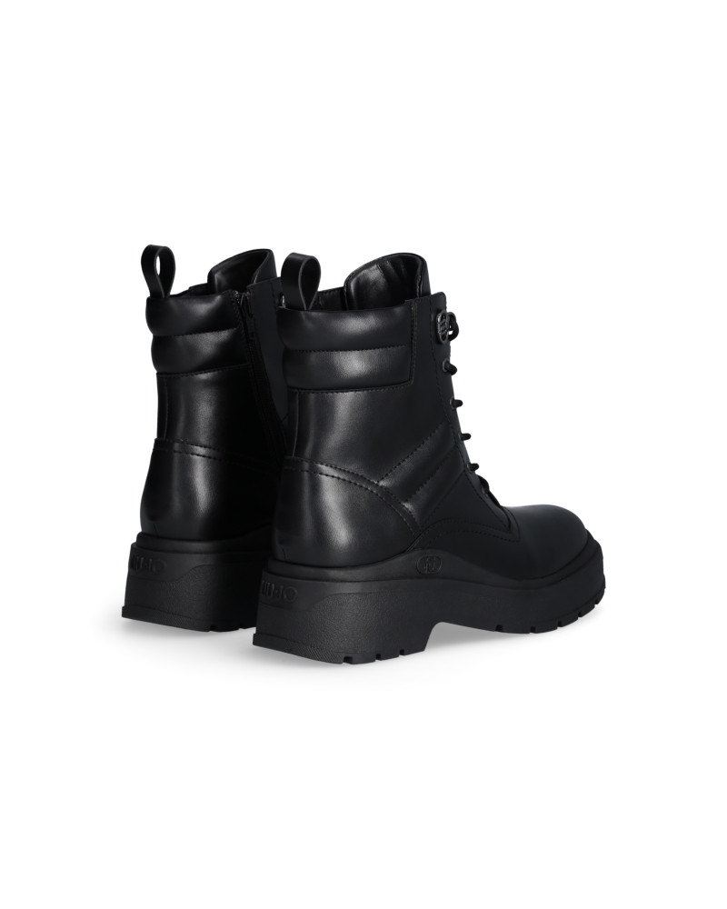 Liu Jo anfibi in pelle nero SF5095EX