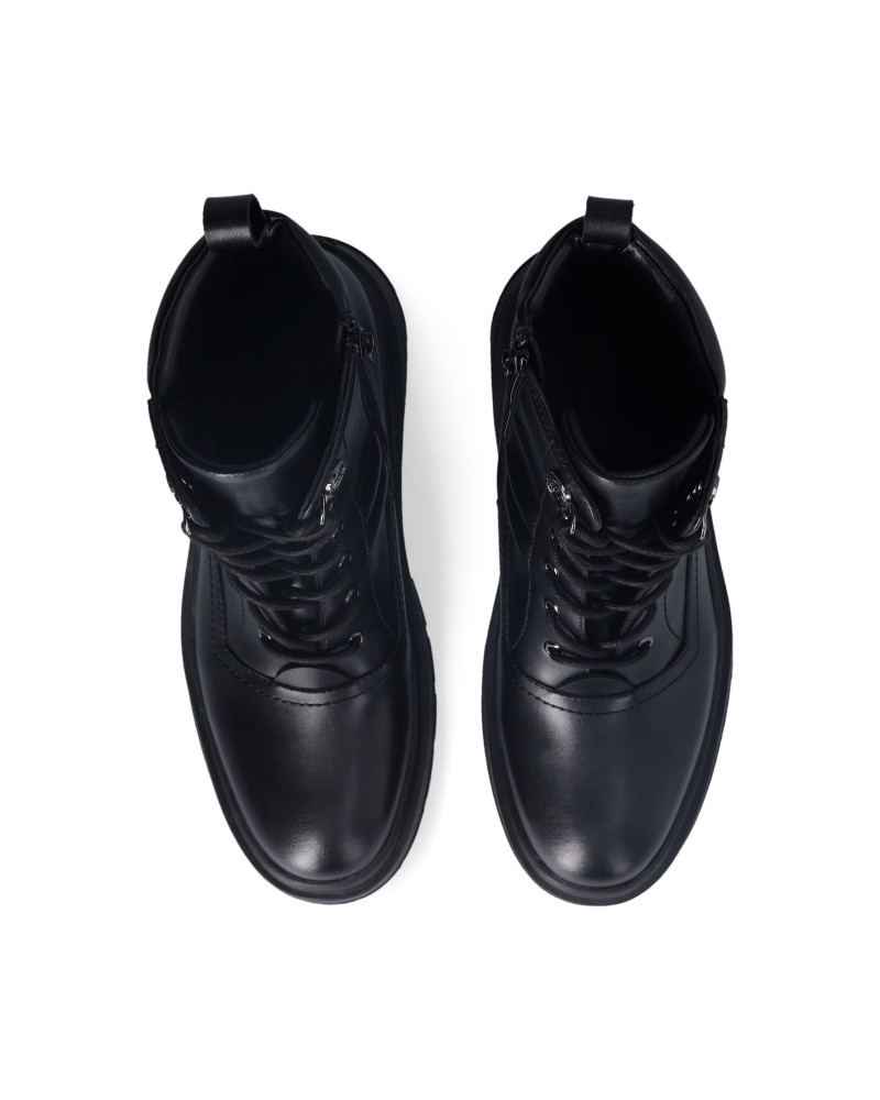 Liu Jo anfibi in pelle nero SF5095EX