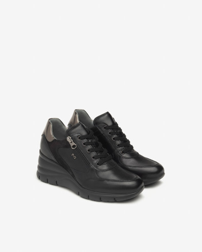 Nero Giardini sneakers donna pelle nero I514120D100