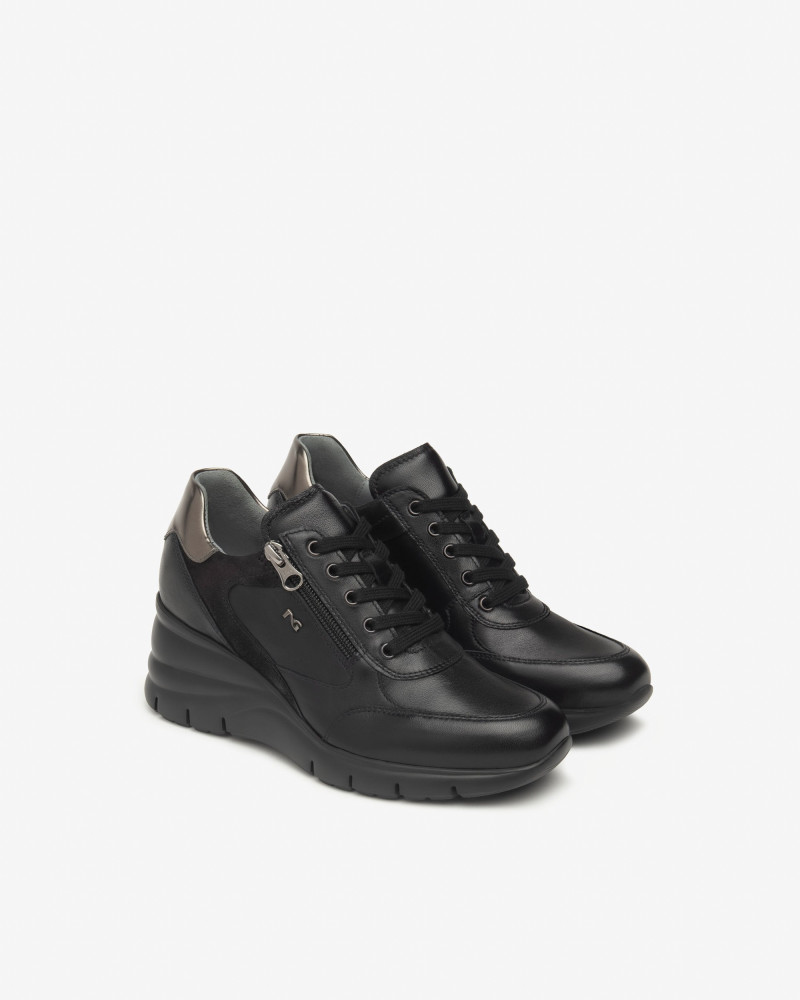 Nero Giardini sneakers donna pelle nero I514120D100