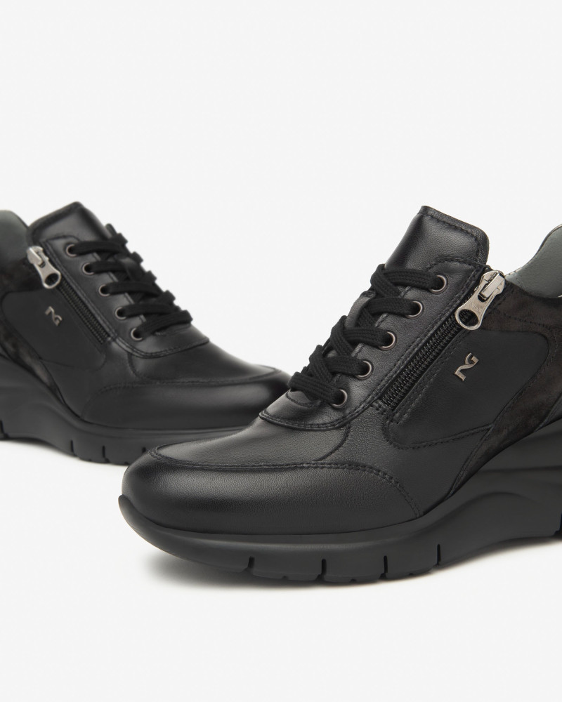 Nero Giardini sneakers donna pelle nero I514120D100