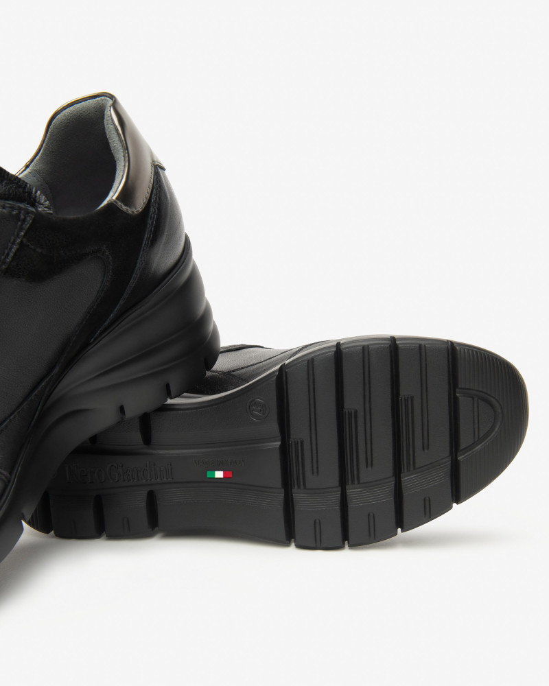Nero Giardini sneakers donna pelle nero I514120D100