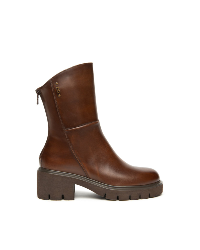 Nero Giardini stivaletti donna in pelle col. beige I514819D412