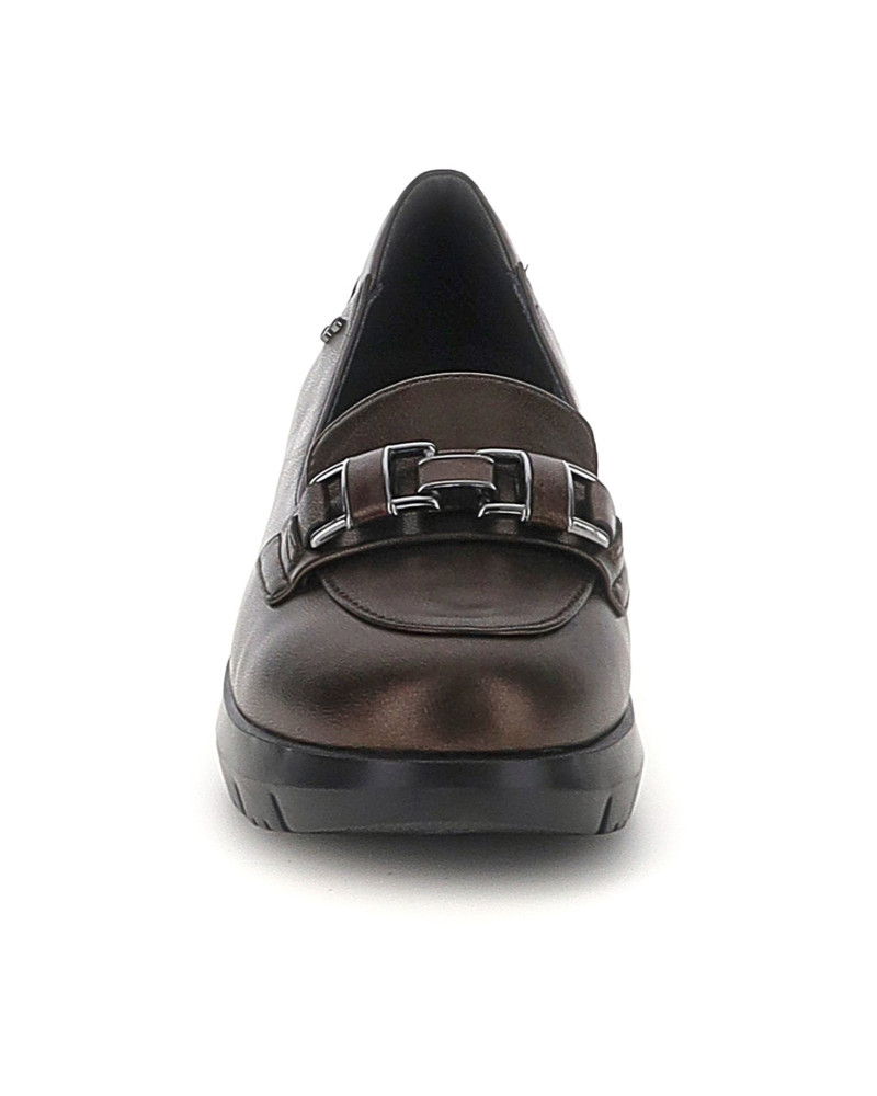 Stonefly mocassini donna Plume 37 laminated brown