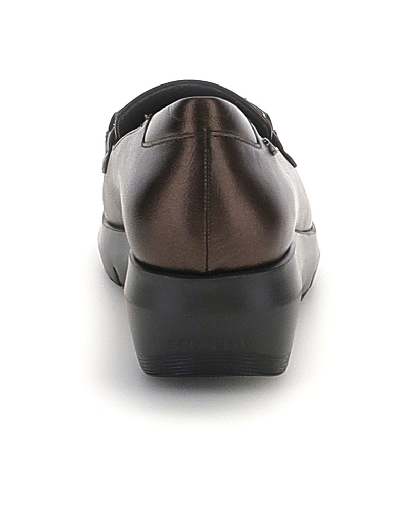 Stonefly mocassini donna Plume 37 laminated brown