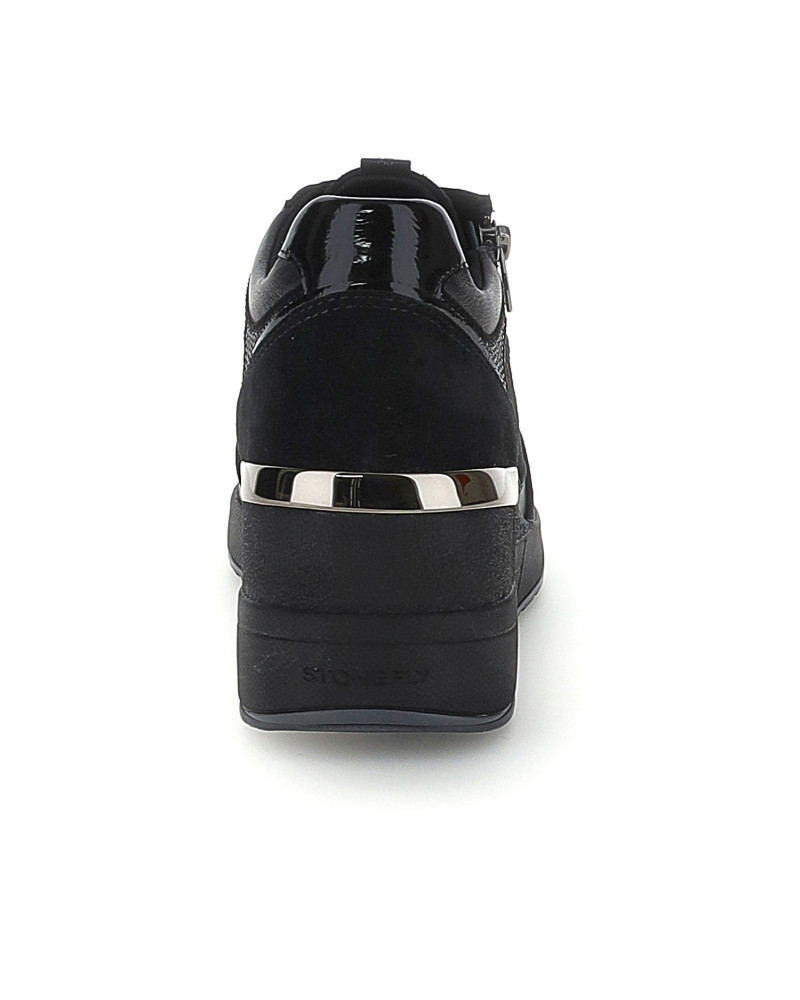 Stonefly sneakers donna Mina 1 in pelle e camoscio black 223233