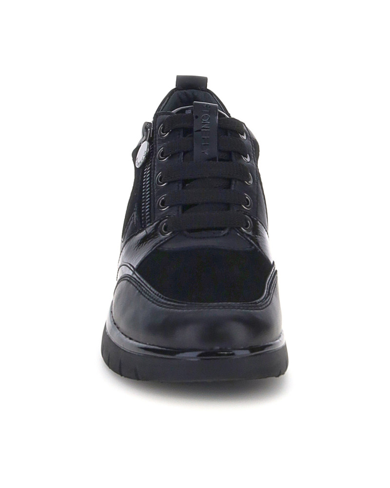 Stonefly sneakers donna Cleryn 16 pelle e camoscio nero 221685