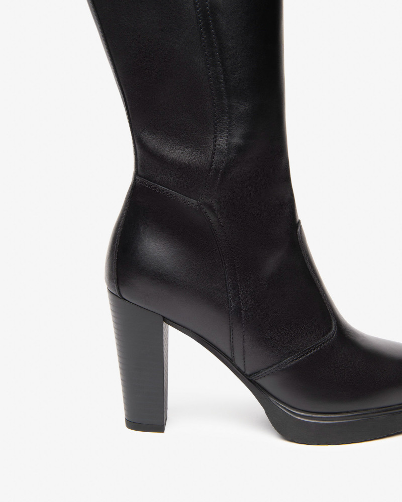 Nero Giardini stivali donna in pelle nero I514610D100