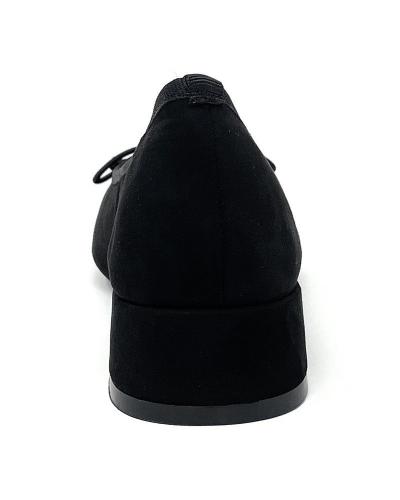 Francesco Milano décolleté in camoscio nero D05-05C