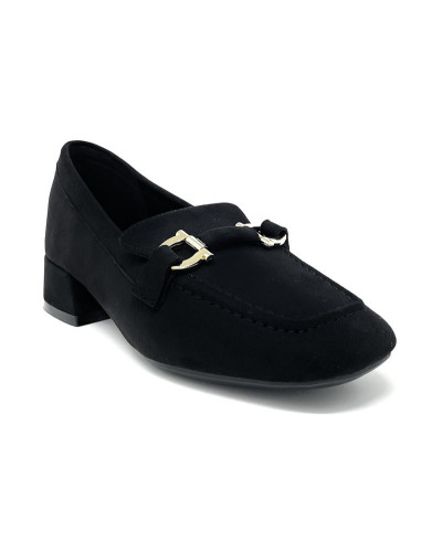 Francesco Milano mocassini donna in camoscio nero D05-12C