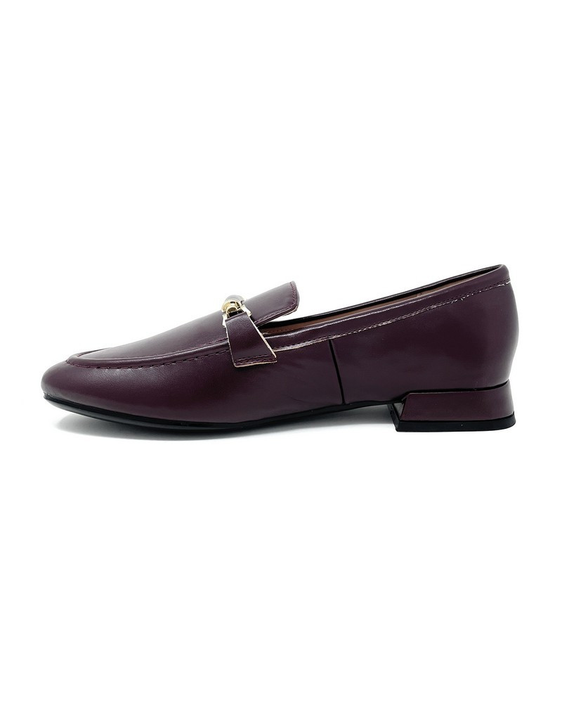 Francesco Milano mocassini donna in pelle bordeaux G04-06A
