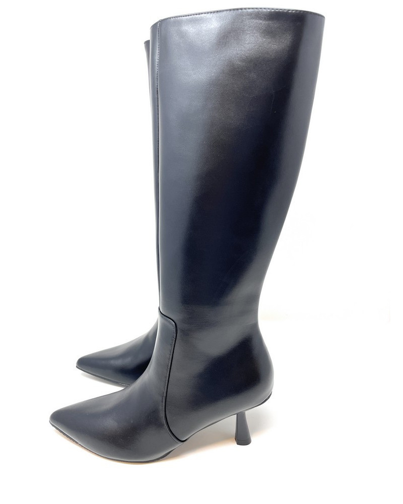 Francesco Milano stivali donna in pelle nero H16-03A