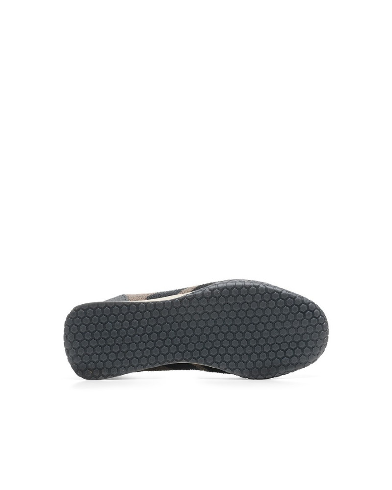 Kehnoo uomo sneakers in tessuto black taupe KM9730