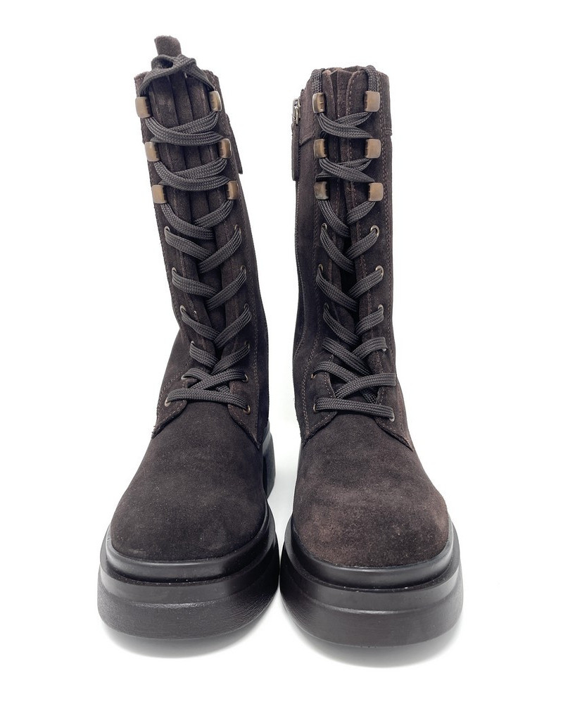 Emanuelle Vee anfibi donna Hero scamosciato brown 809-12